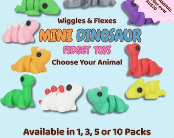 3D-geprint mini dinosaurus fidget speelgoed gelede flexi sensory desk huisdier cadeau
