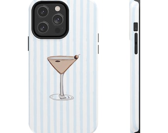 Me Espresso, Chic Espresso Martini Phone Case - Coquette Coastal,Cocktail Aesthetic, Espresso Martini for iPhone 15 14 13 12 11 Pro Max Plus