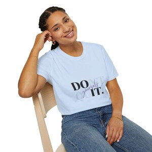 Motivational Unisex T-Shirt - &#39;DON&#39;T QUIT yourself&#39; Inspirational Tee for Self-Improvement, Casual Wear, Gifts, Home, Office