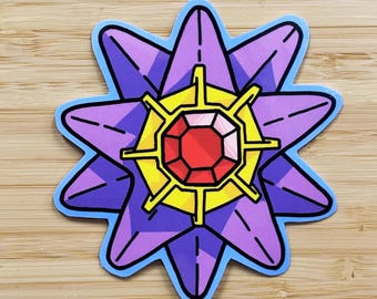 Starmie Vinyl Die Cut Holographic Sticker