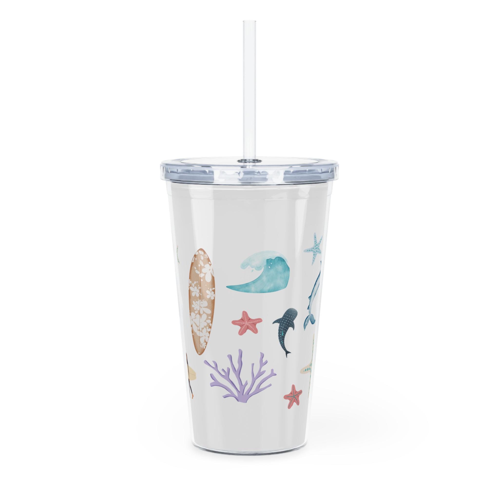 JG-Verpackungen 5 Slush EIS Becher, Becher + Deckel + Trinkhalm + Palme, 450/500ml JG-Verpackungen 5 Slush EIS Becher, Becher + Deckel + Trinkhalm + Palme, 450/500ml