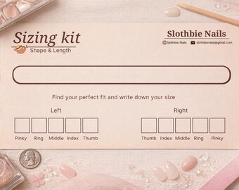 Press-On Nail Sizing Kit (Recommended Before Ordering)