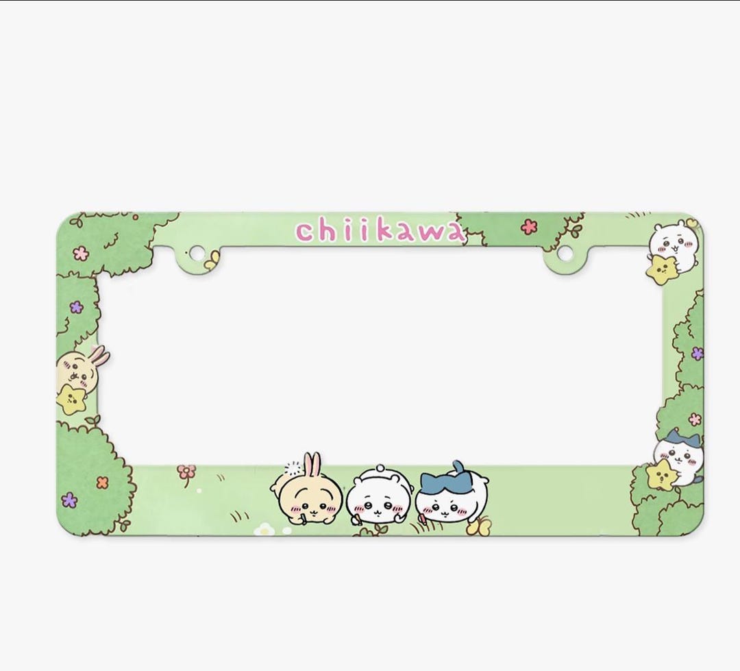 Kawaii License Plate Framenull