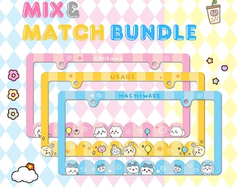 Mix & Match Chi Kawa License Plate Frame Bundle