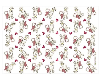 Dog & Cat Wrapping Paper | You + Me, Hearts, Dog And Cat Lovers Gift Wrap