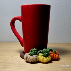 Pumpkin Coaster Set