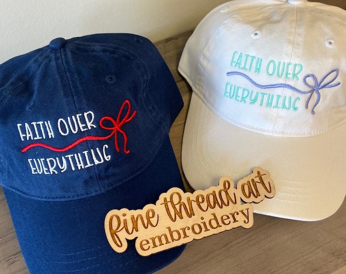 Behold Catholic Ministries, Inc. Cap Hat Unisex Sizing Faith Over Everything Bow