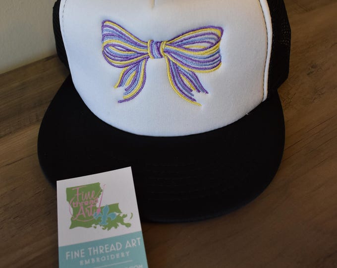 Ladies Bow Team Colors Baseball Cap Hat Snapback Foam Trucker Travel Summer Vacation Ocean Beach Lake Water Fish Cruise Boat Kayak Football