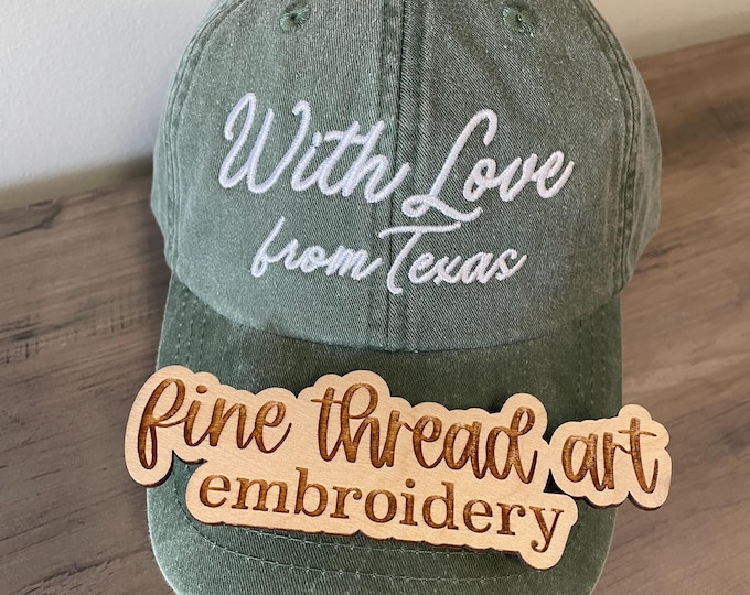 Adult Unisex Custom Embroidery Baseball Cap Hat State City Country Travel Vacation Road Trip Louisiana Texas Nashville With Love