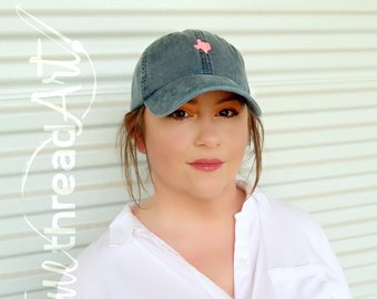 LADIES Mini State Baseball Cap Hat LEATHER strap Monogram Preppy Louisiana Carolina Texas California Alabama Hawaii Ohio Minimalist Style