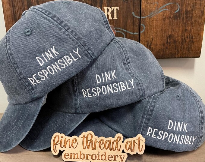 Add On Monogram or Name Embroidery to Side of Any Purchased Hat from Our Shop Sewn On Custom Jersey Number Wedding Date Birthday Name
