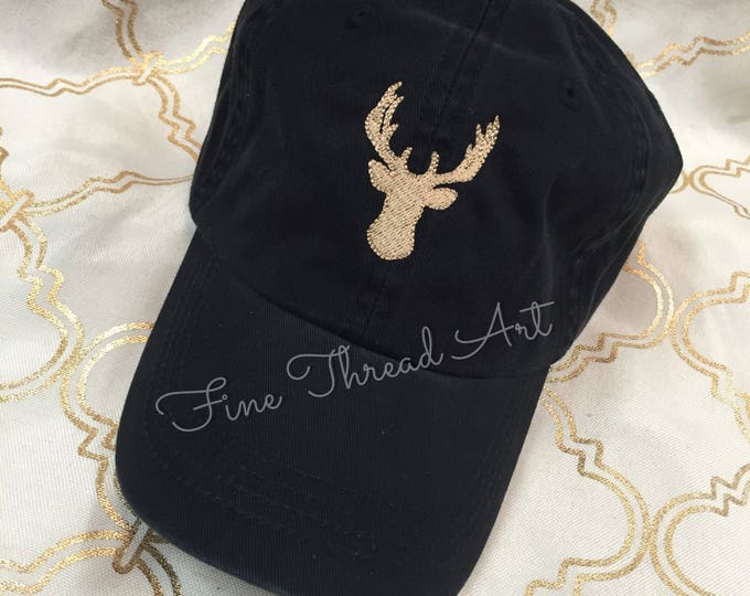 LADIES Buck Deer Baseball Cap Hat FABRIC strap Hunting Outdoors South