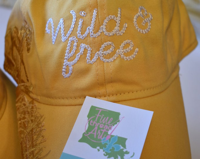 Quick Ship Yellow Horse Cowgirl Cowboy Stay Wild and Free Hat Southern Ladies Texas Ride Horse Rodeo Western Country Music Horses Herd