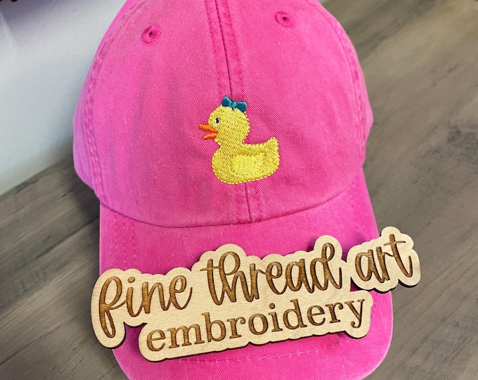 Custom Rubber Duck Baseball Cap Hat Jeep Gift Offroad Cruise 4x4 with or without Bow Personalized Adult Unisex Mens Ladies Ducky