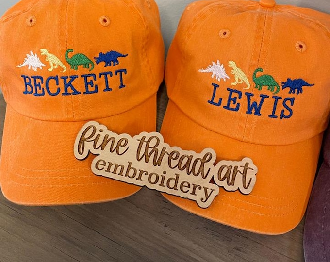 Add On Monogram or Name Embroidery to Any Purchased Hat from Our Shop Sewn On Custom Jersey Number Wedding Date Birthday Name