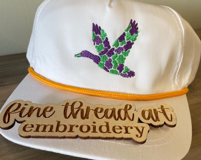 Adult Mardi Gras Camo Duck Cap Hat SnapBack Louisiana Cajun Parade Krewe Bayou Lafayette