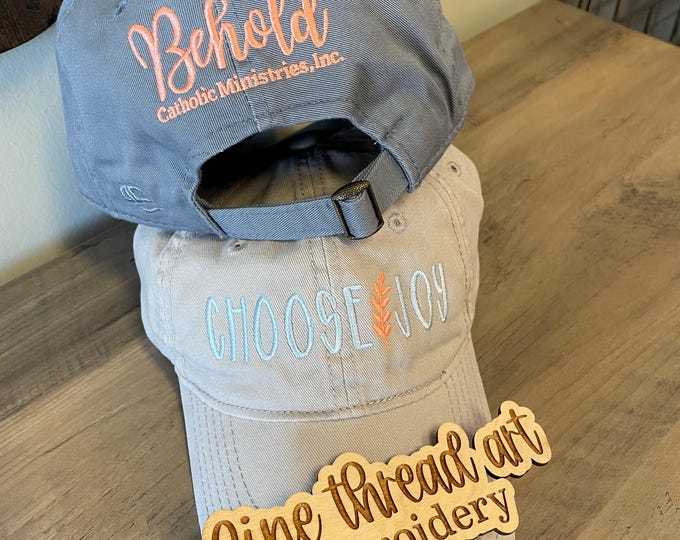 Behold Catholic Ministries, Inc. Cap Hat Unisex Sizing Choose Joy