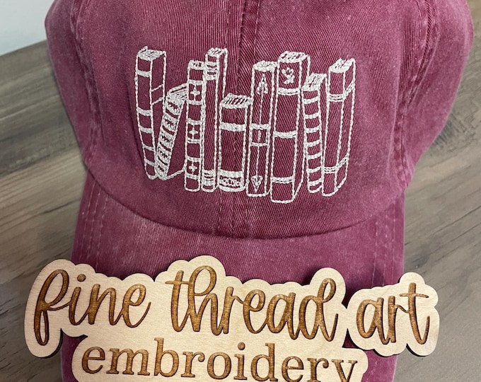 Adult Unisex Reading Book Library TBR Baseball Cap Hat Classic Cottage Style