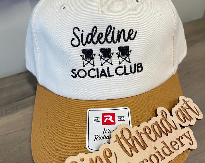 Sideline Social Club Richardson Rope Hat Cap Adult Unisex Football Mom Dad Friday Night Lights