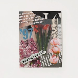 Y2K Newspaper Collage Print | Retro Digital Wall Art Download | Newspaper Cutout Aesthetic Poster