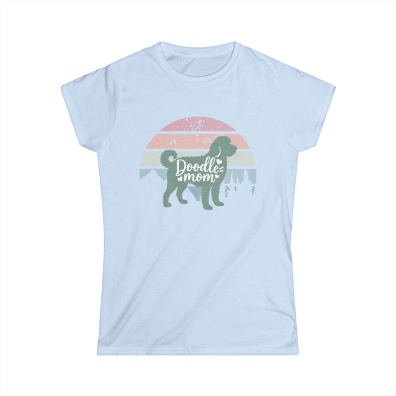 Doodle Mom T-Shirt: Softstyle Tee for Dog Lovers Bild 9