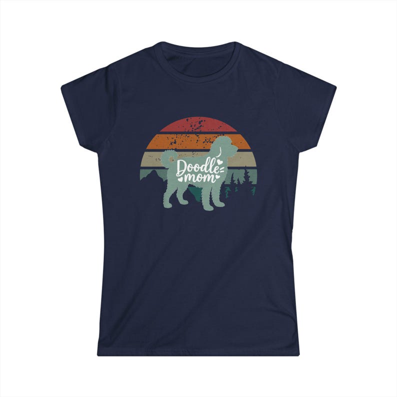 Doodle Mom T-Shirt: Softstyle Tee for Dog Lovers Bild 10