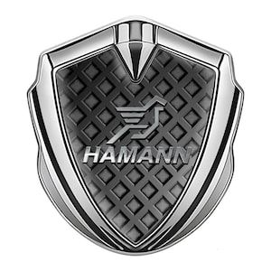 Adesivi scudo Hannman, decalcomania in metallo, emblema, logo bombato lucido, accessori per auto, copertura in resina epossidica, distintivo, regalo, baule, parafango, uomo, papà, lui