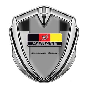 Adesivi con scudo metallico Hannman, emblema, logo, decalcomania bombata, accessori per auto lucidi, copertura in resina epossidica, distintivo, regalo, baule, parafango, uomo, papà, lui