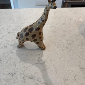 Hand-Made Ceramic Giraffe Figurine