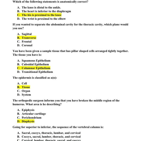 HESI A2 Exam 2025-2026 Assessment Answers