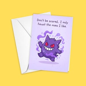 Gengar Greetings Card - Etsy Gengar Greetings Card - Etsy