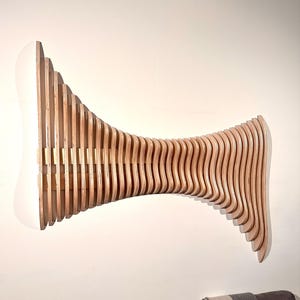 Parametric Modern Wood Wall Art 3D Modern Living Room | Loft | Home Decor “HINDO”
