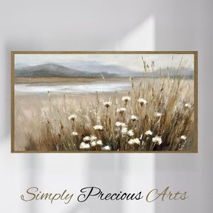 Serene Landscape Frame Tv Art| Digital Download | Flower Painting for Frame Tv | Spring Frame Tv Art | Samsung Frame TV Art| Frame TV Art