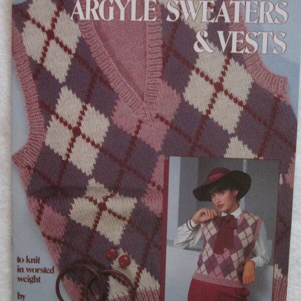 Argyle Vest Pattern Etsy