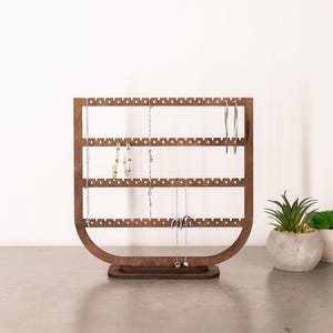 Sieradenstandaardhanger, houten oorbel-organisator, sieradenstandaard houten, oorbelhouder-organisator, oorbelhouder gepersonaliseerd