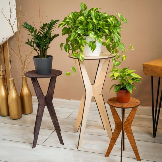 Planter Stand Set,indoor Plant Stands With Legs,flower Pot Stand  Wood,modern Plant Stands,house Plant Stand,wood Plant Stand Plans Indoor -  Etsy Israel