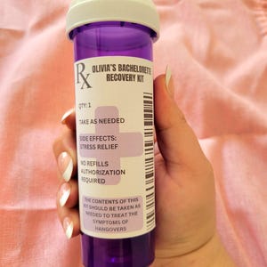 Hangover Recovery Kit - Bachelorette Party - Birthday Favors - Prescription Bottle Kits - Recovery Kit pill bottles - Bachelorette Favors