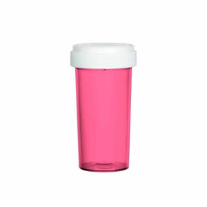 Pink Pill Bottle Empty Blank Perfect For DIY 40 Dram