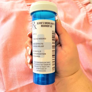 Hangover Recovery Kit - Bachelorette Party - Birthday Favors - Prescription Bottle Kits - Recovery Kit pill bottles - Bachelorette Favors