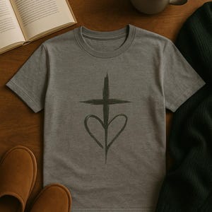 Steady Cross T-Shirt: Unisex Christian Apparel, Inspirational Faith Tee