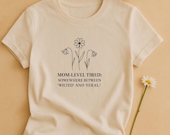 Camiseta divertida para mamás con falta de sueño, camiseta con humor sobre la maternidad, regalo del Día de la Madre para mamás cansadas.
