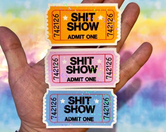 Shitshowクーポンステッカー、面白いミームステッカー、パロディステッカー、クーポンステッカー、大人向けユーモアステッカー、面白いメンタルヘルスステッカー、彼女へのプレゼント