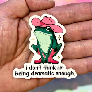 Rolig trendig meme, sarkastisk mental hälsohumor, fräck, planerare, anteckningsbok, dramatisk, sarkastisk, cowboygroda