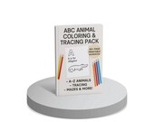 ABC Coloring & Tracing Workbook for Kids โ 40+ Printable Alphabet Pages | Preschool Homeschool Activity | PDF Instant Download