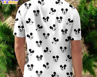 Mickey Mouse Hawaiian Shirt, Cartoon Movie Men Short, Mickey Summer Shirt, Magic Kingdom Shirt