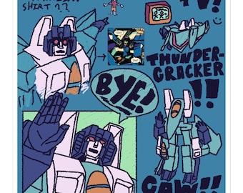 Thundercracker Doodle Sticker