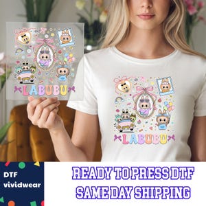 Funny Labubu Dtf, Kawaii Labubu Dtf, Ready to Press DTF Prints, High-Quality Heat Transfer Designs, Affordable DTF Transfers, Shirt Dtf