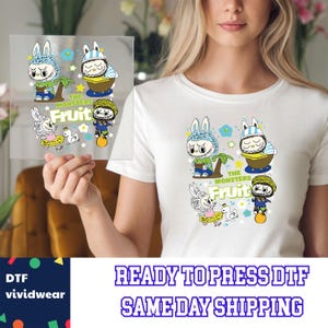 Fruity Labubu Dtf, Kawaii Labubu Dtf, Ready to Press DTF Prints, High-Quality Heat Transfer Designs, Affordable DTF Transfers, Shirt Dtf