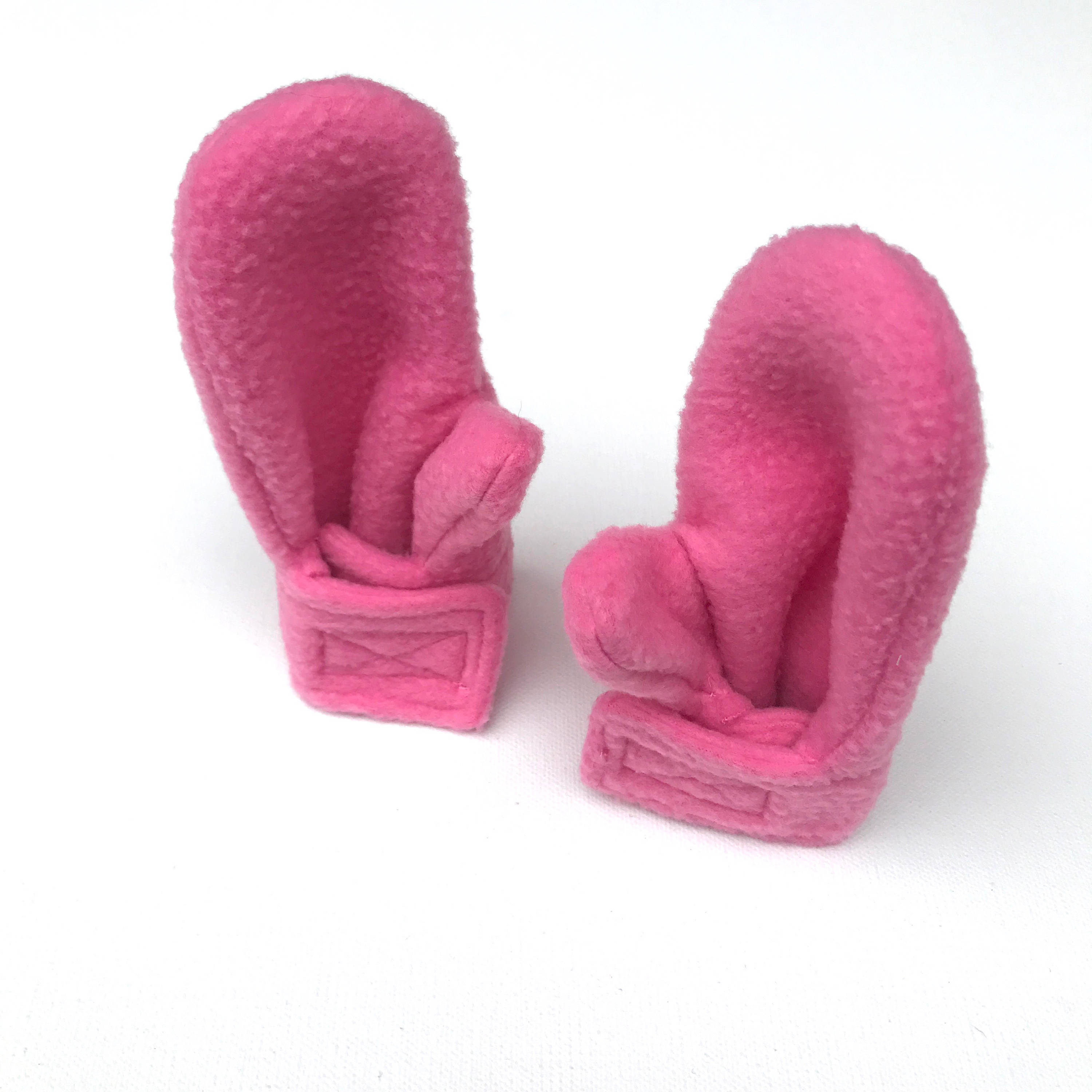 Stay on Wrap Mittens Baby or Toddler Sizes Bubble Gum Pink Etsy