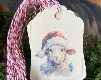 * antique sheep ❀ クリスマスの羊さん (水色リボンと鈴♪) antique sheep ❀ クリスマスの羊さん (水色リボンと鈴♪)
